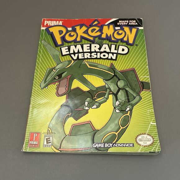 Nintendo POKEMON EMERALD 2005 PRIMA Game Guide Game Boy Advance (NO POSTER) - Picture 1 of 9